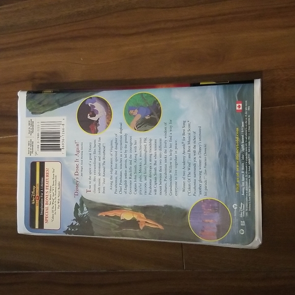 Pocahontas Disney movie, vhs Cassette tape - Picture 2 of 2